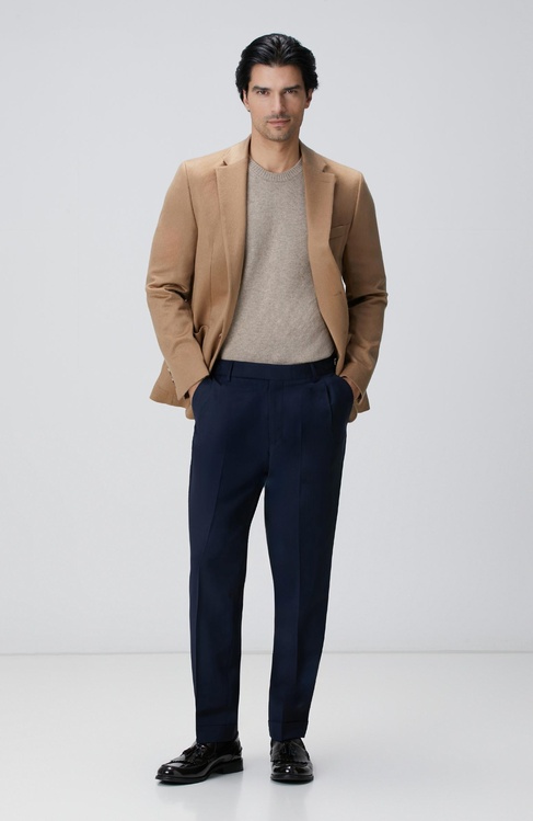  Network Erkek Lacivert Keten Karışımlı Pantolon