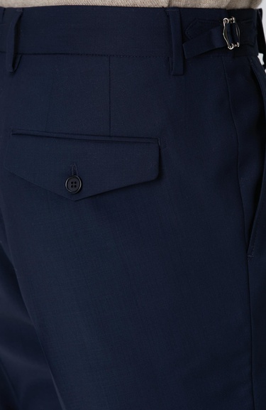  Network Erkek Lacivert Keten Karışımlı Pantolon