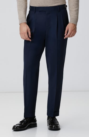  Network Erkek Lacivert Keten Karışımlı Pantolon