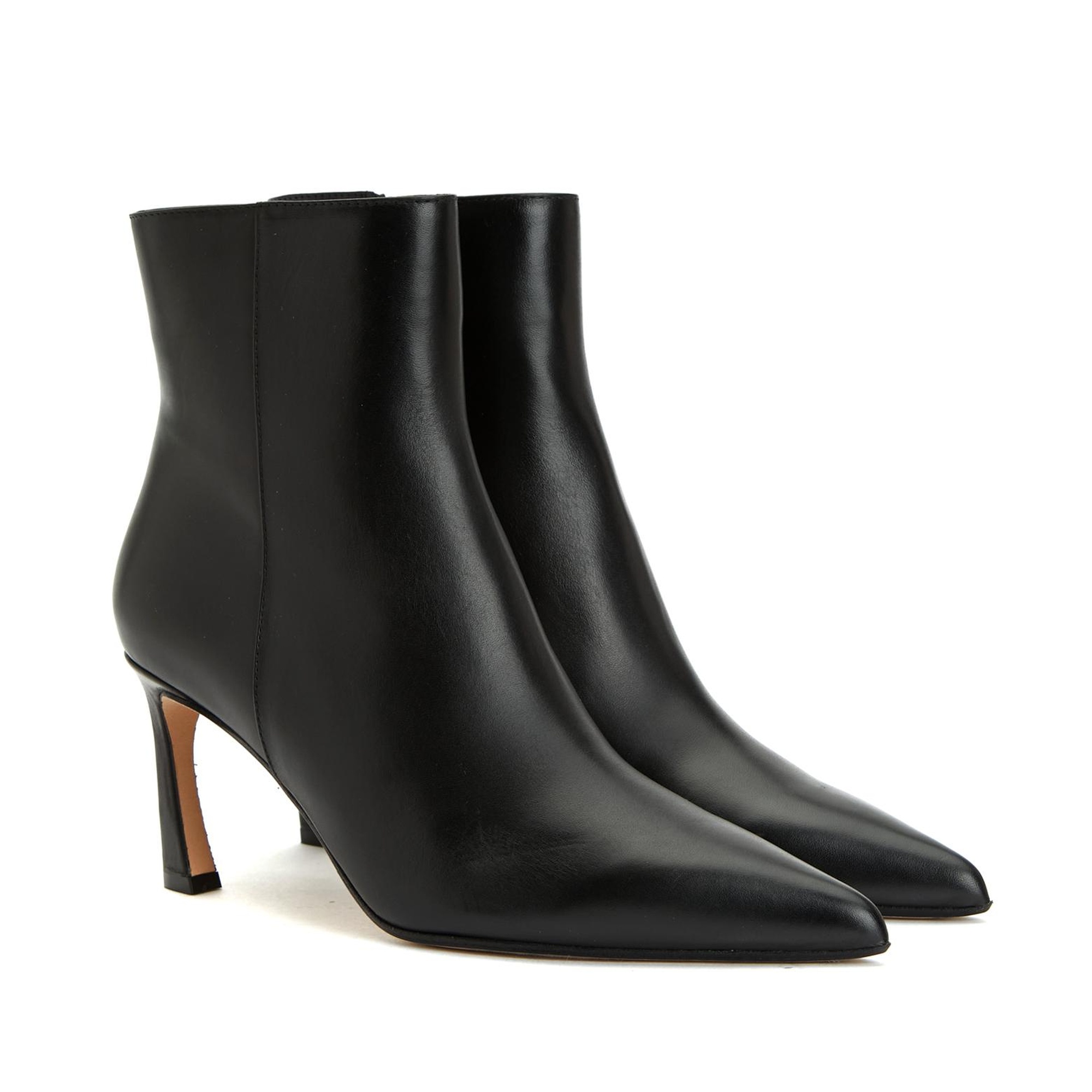 Network Kadın Siyah Aksesuar Detaylı Deri Bot