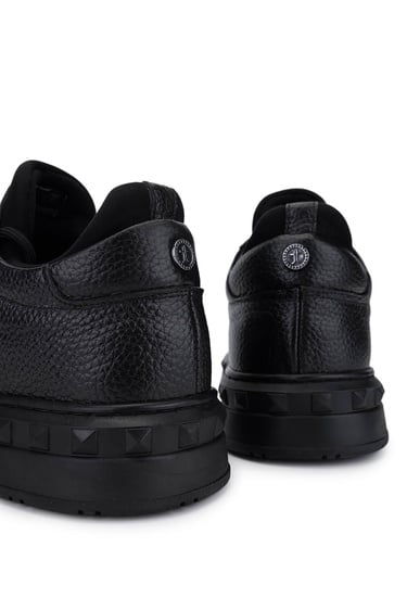  Tamer Tanca Erkek Siyah Deri Sneakers & Spor Ayakkabı