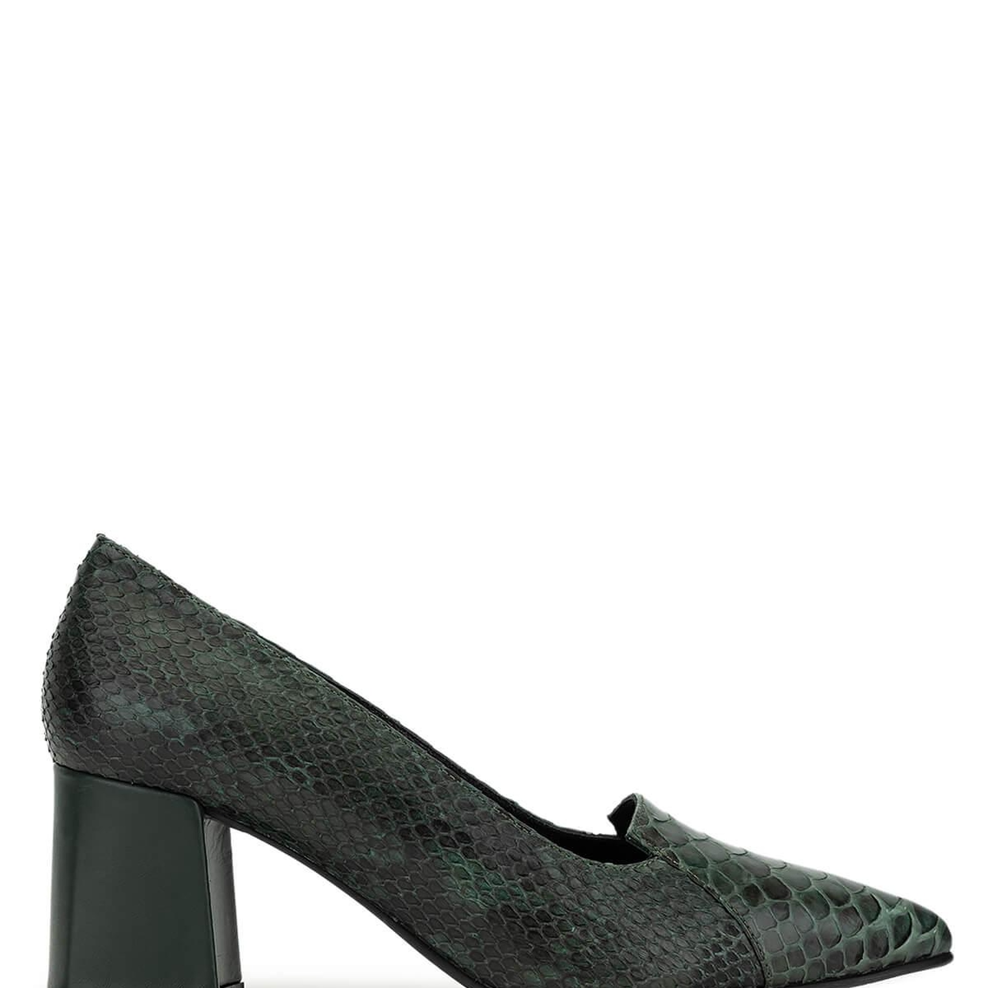 Tamer Tanca Kadın Hakiki Deri Yeşil Klasik Ayakkabı