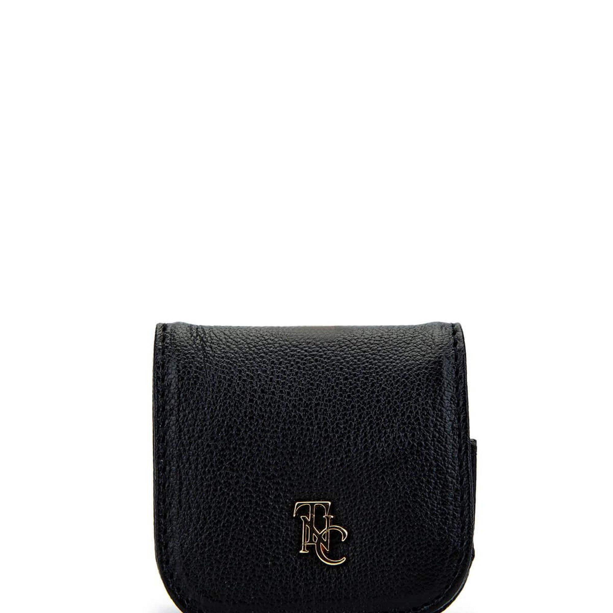 Tamer Tanca Unisex Hakiki Deri Siyah Havyar Airpodsluk Cuzdan