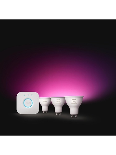  Philips Huewca 4.2W GU10 Renkli Spot Akıllı Ampul 3'lü Başlangıç Seti
