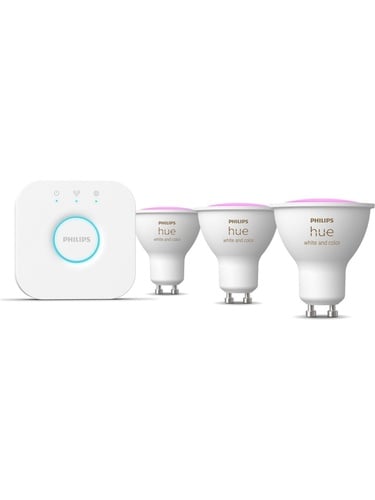  Philips Huewca 4.2W GU10 Renkli Spot Akıllı Ampul 3'lü Başlangıç Seti