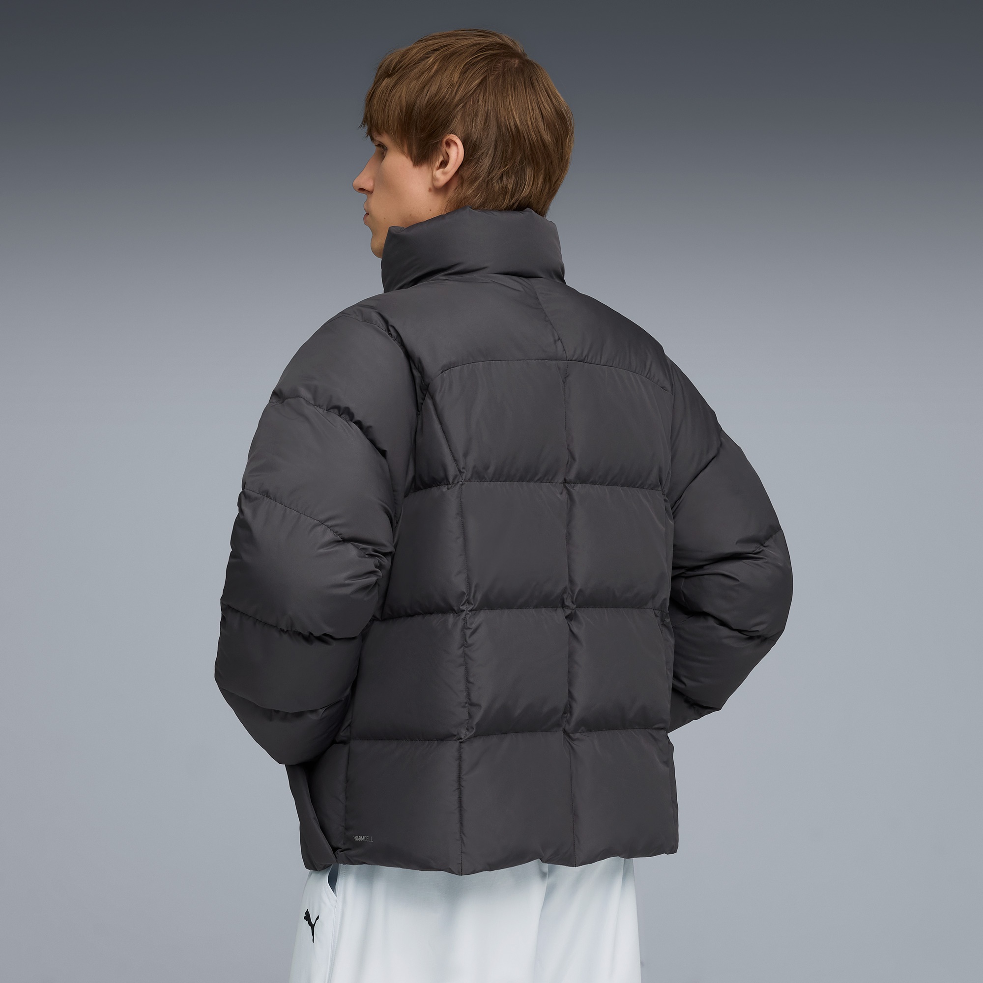 Puma Synthetic Puffer Erkek Gri Ceket