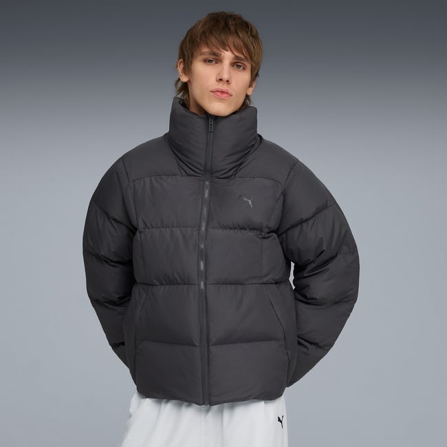  Puma Synthetic Puffer Erkek Gri Ceket