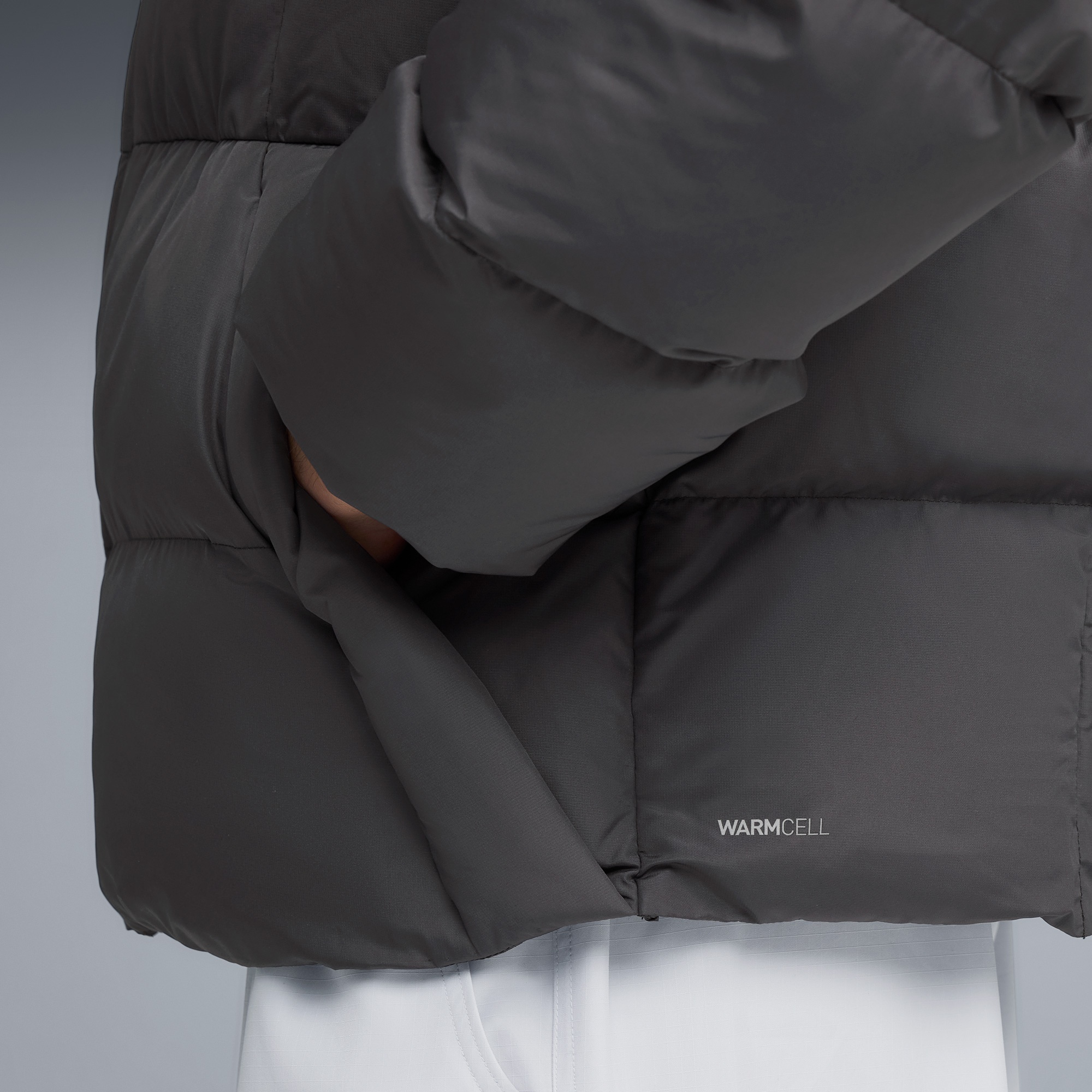 Puma Synthetic Puffer Erkek Gri Ceket