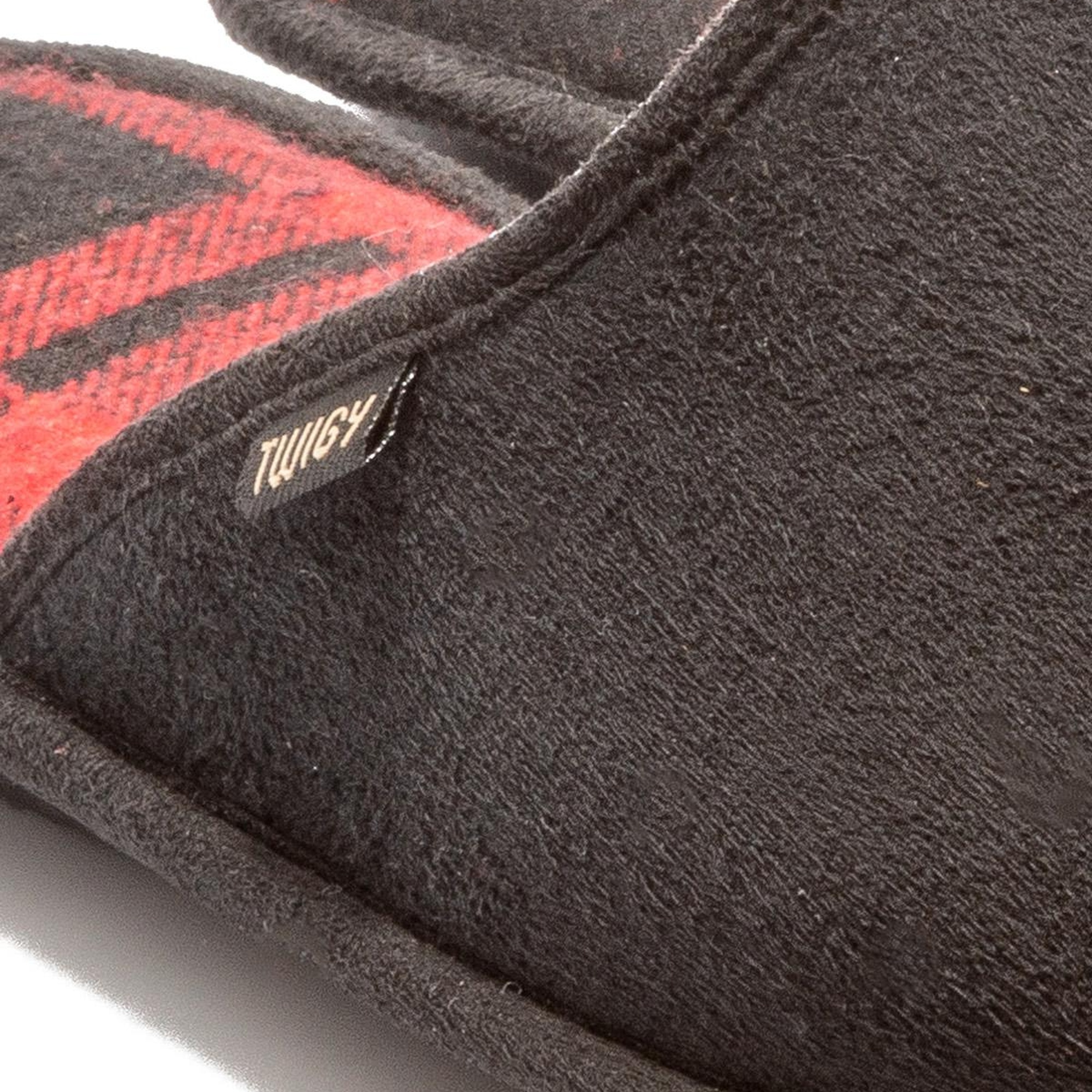 Ekose Erkek Ev Terliği Siyah Kırmızı-2 41/46