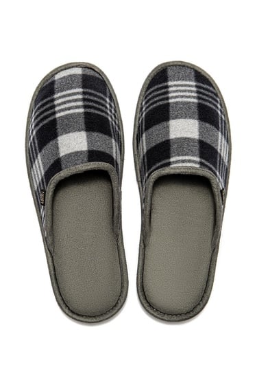  David Polar Erkek Ev Terliği Gri/Siyah 41/46