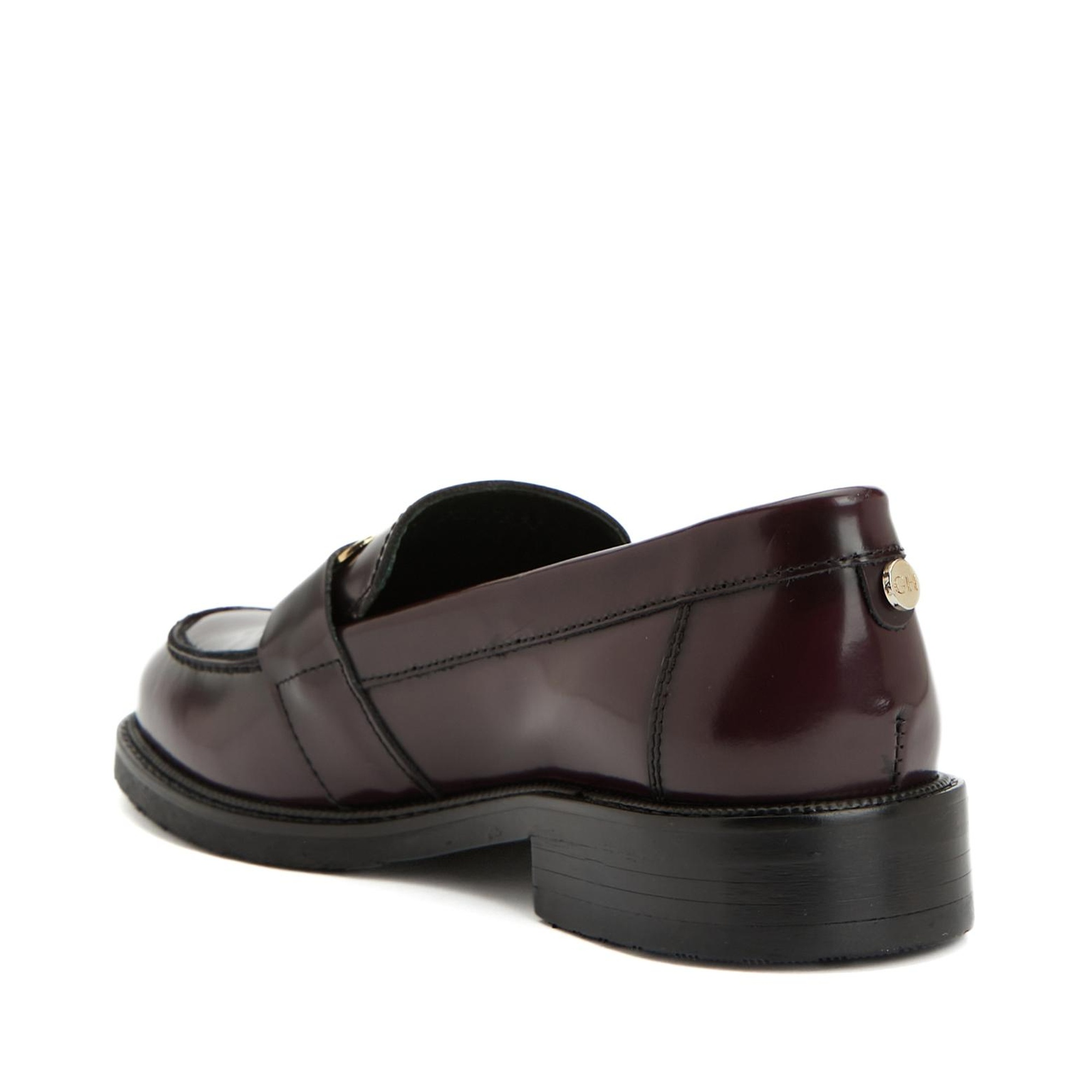 George Hogg Kadın Vişne Tokalı Deri Loafer