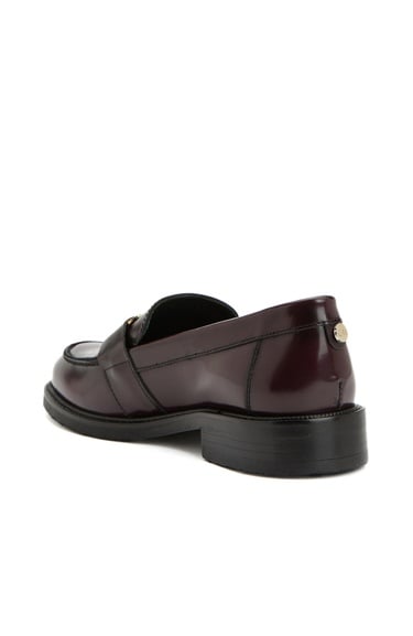  George Hogg Kadın Vişne Tokalı Deri Loafer