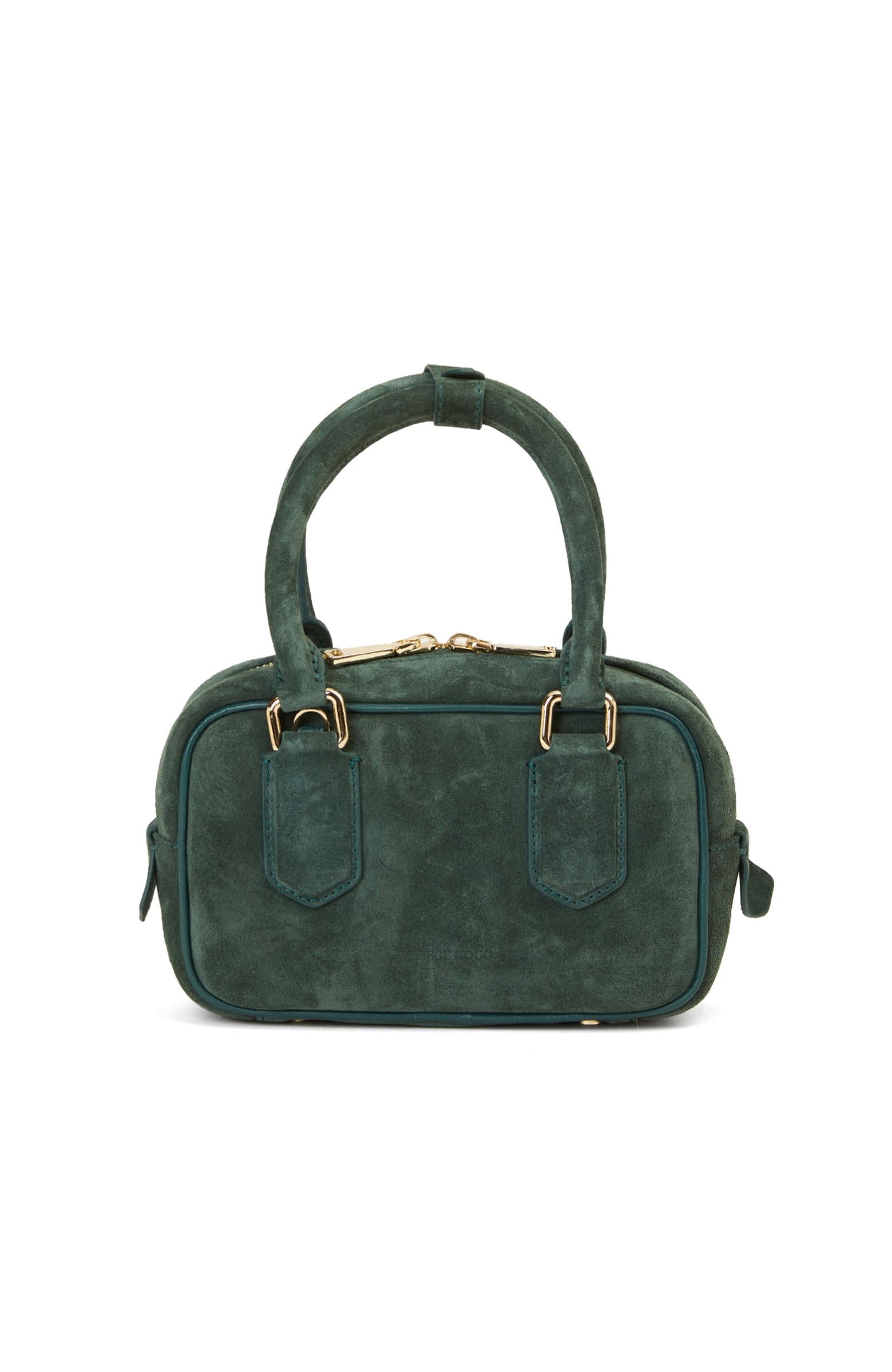  George Hogg Kadın Yeşil Süet Çanta