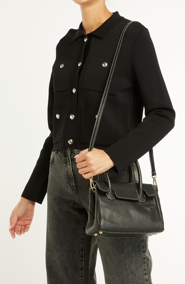  George Hogg Kadın Siyah Deri Çanta