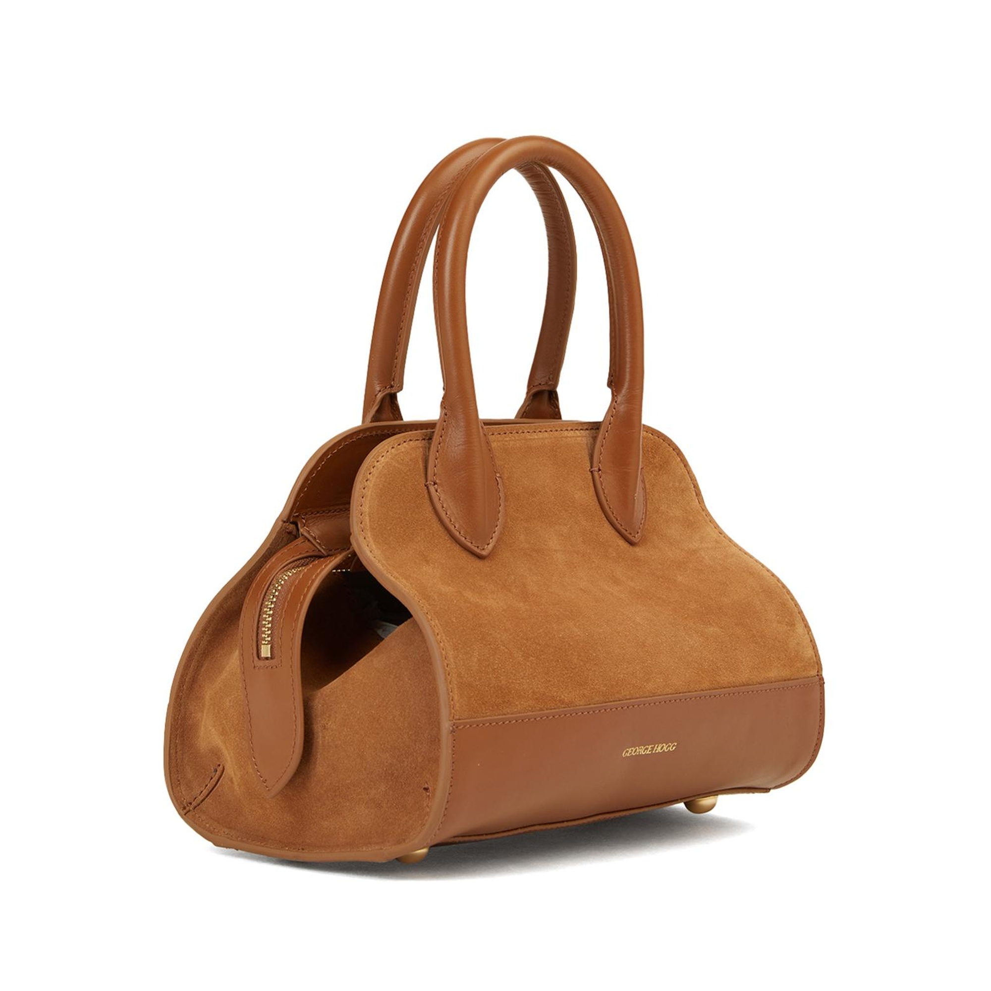 George Hogg Kadın Taba Süet Çanta