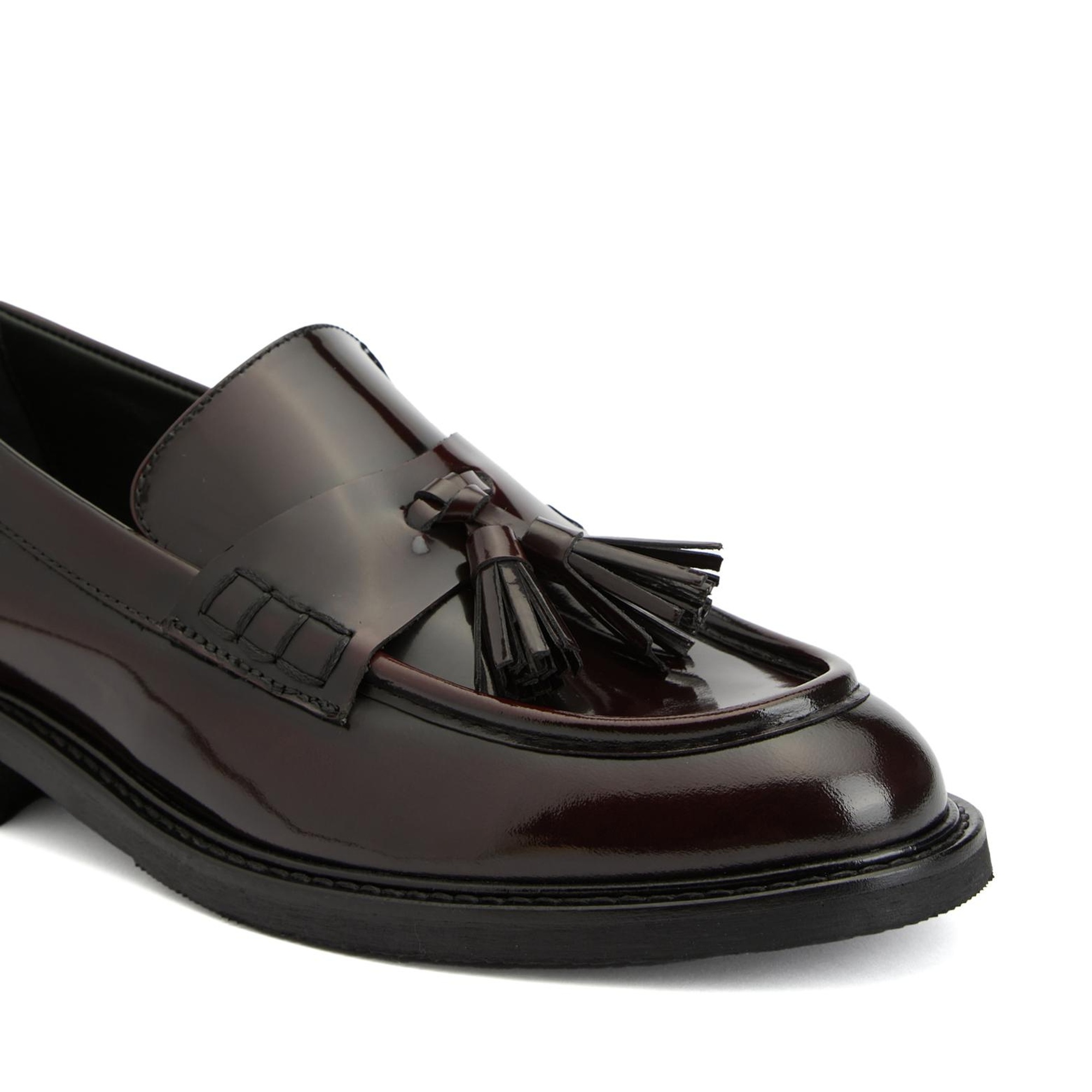 George Hogg Kadın Vişne Deri Loafer