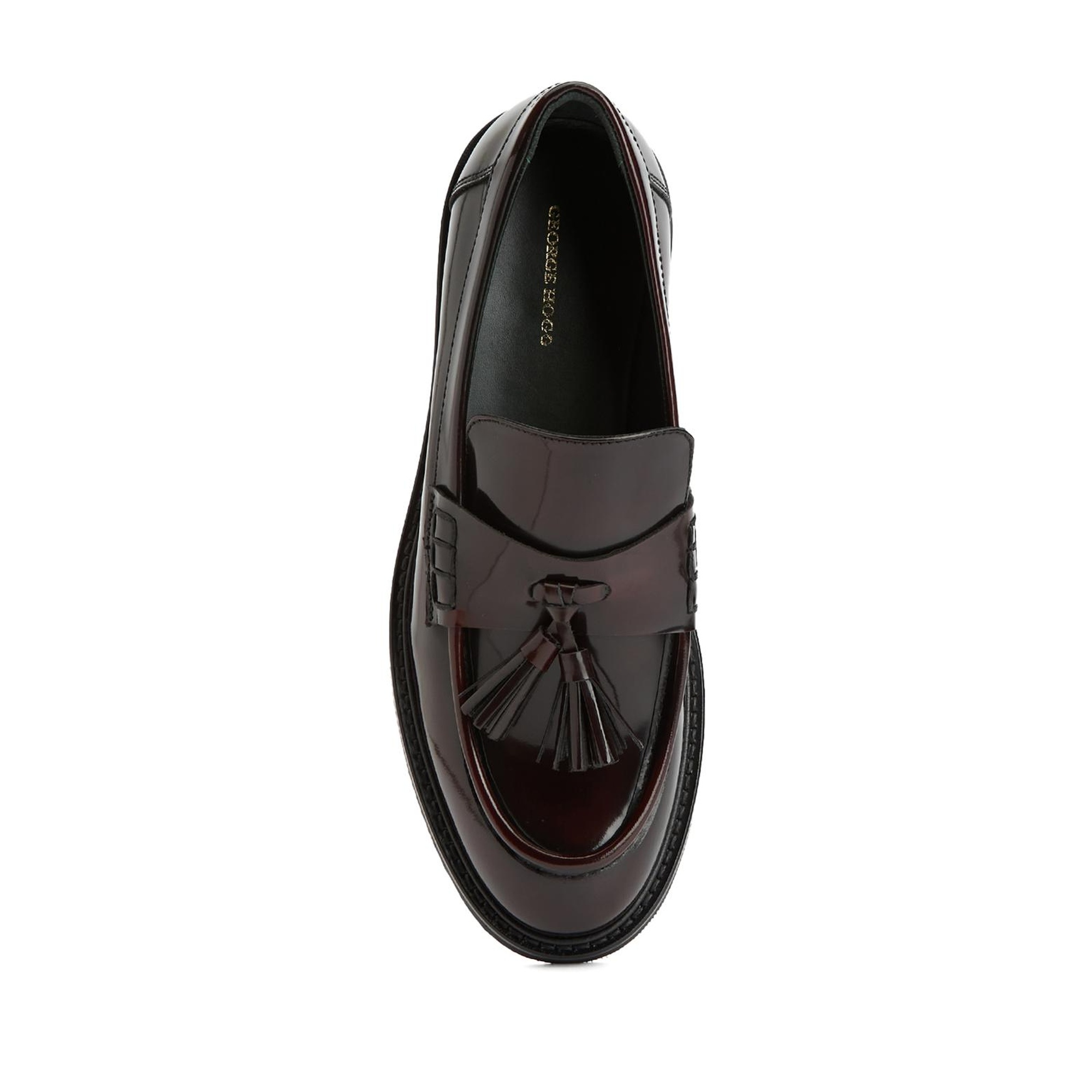 George Hogg Kadın Vişne Deri Loafer