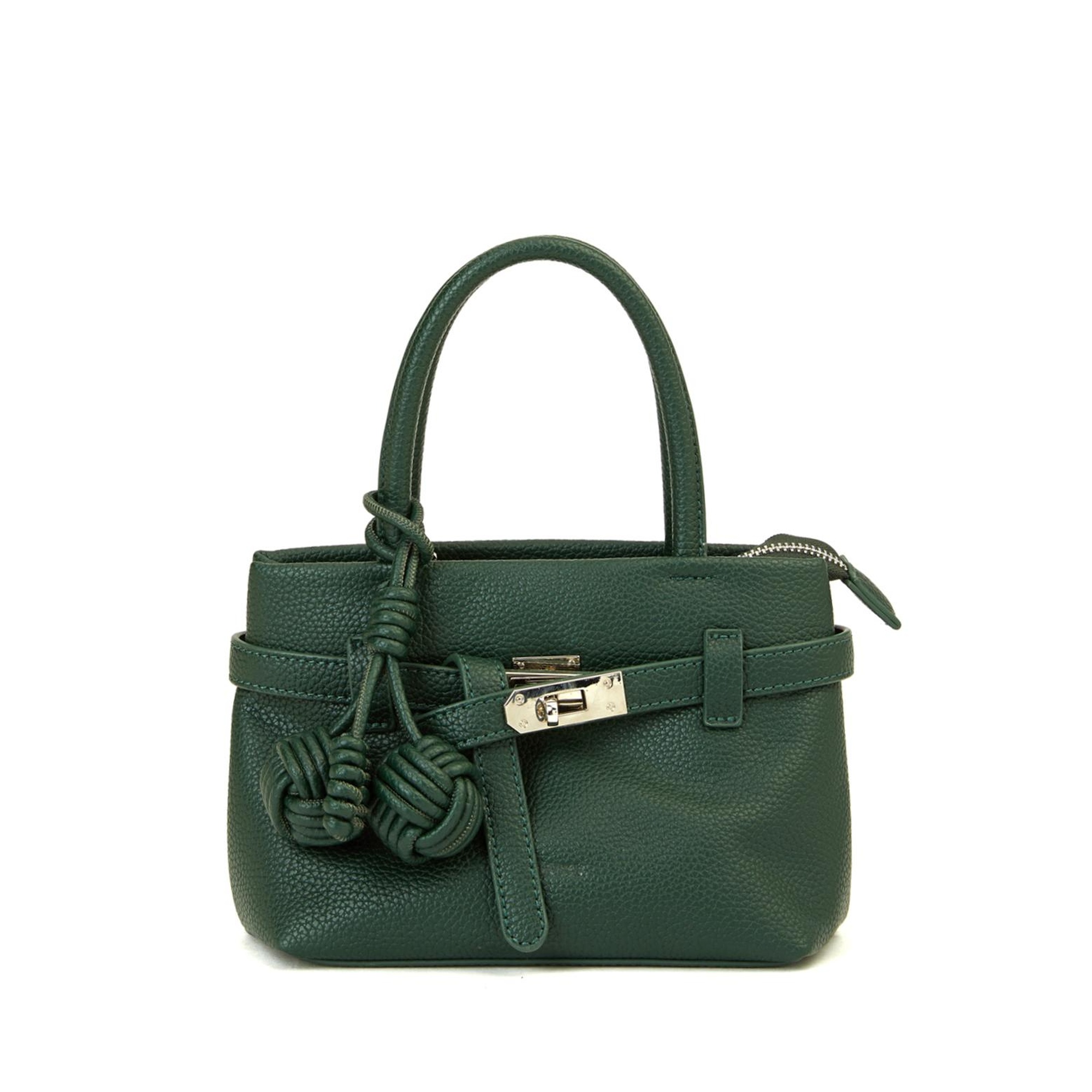 Divarese Kadın Koyu Yeşil Baskılı Küçük Çanta