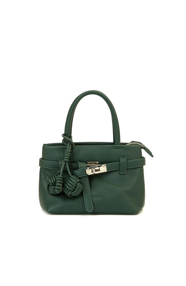  Divarese Kadın Koyu Yeşil Baskılı Küçük Çanta