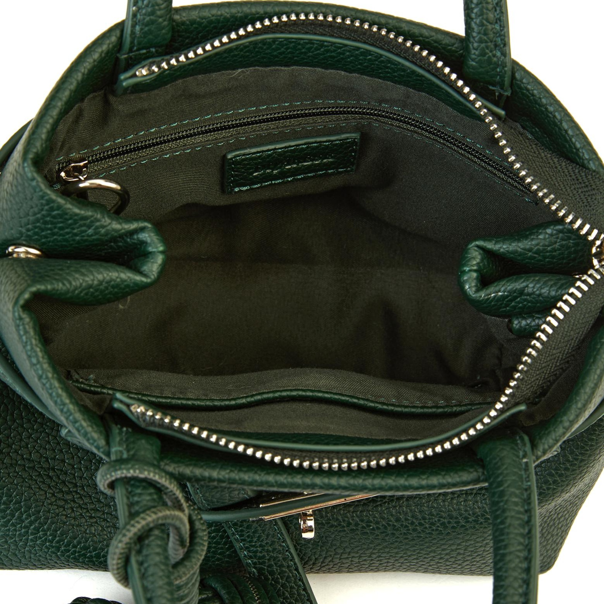 Divarese Kadın Koyu Yeşil Baskılı Küçük Çanta