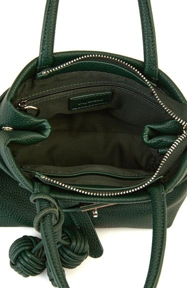  Divarese Kadın Koyu Yeşil Baskılı Küçük Çanta