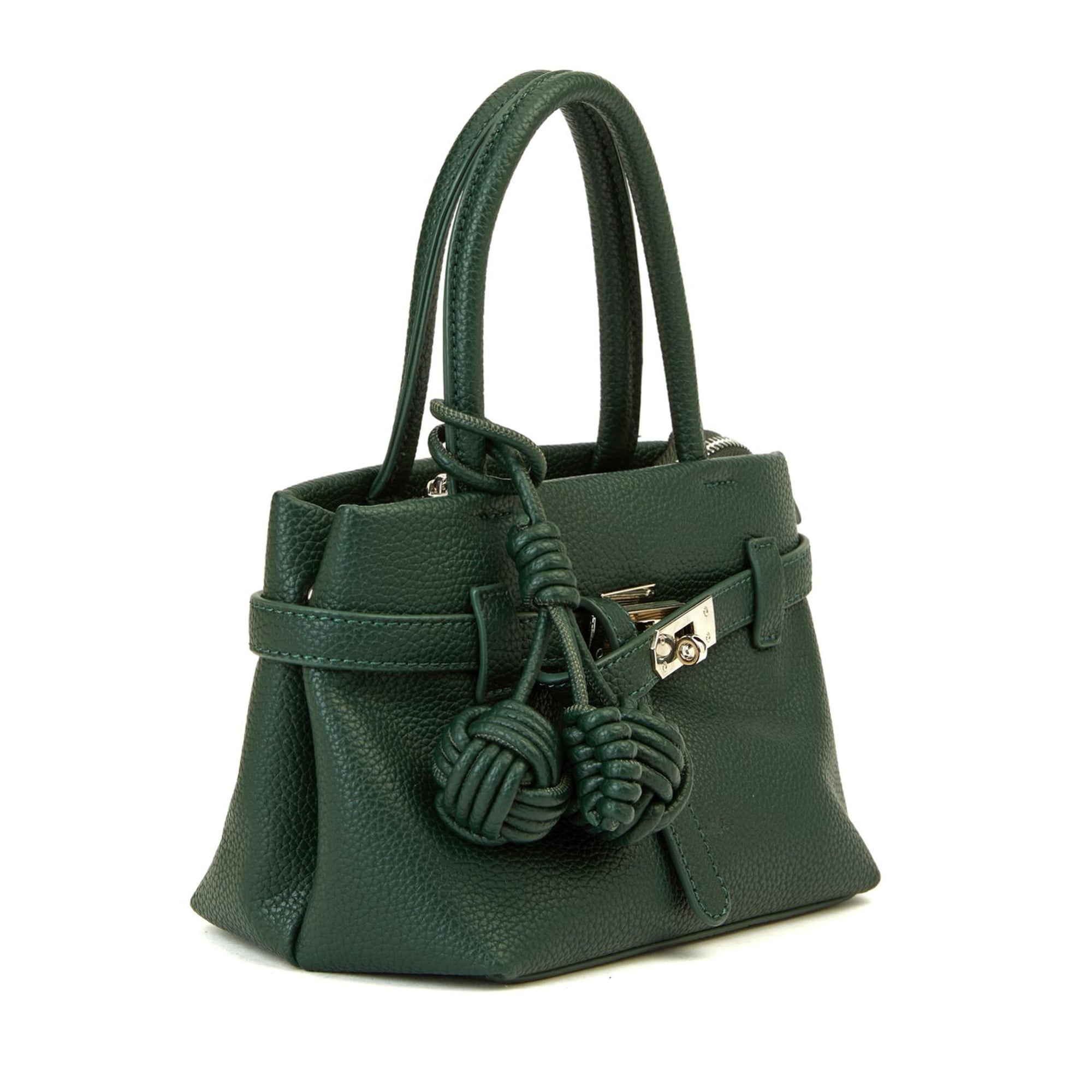 Divarese Kadın Koyu Yeşil Baskılı Küçük Çanta