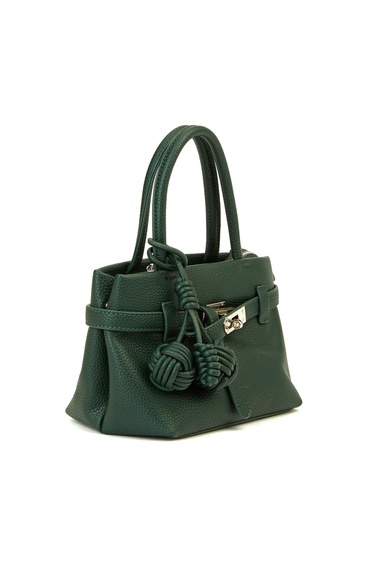  Divarese Kadın Koyu Yeşil Baskılı Küçük Çanta