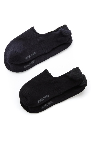  George Hogg Erkek Siyah Lacivert 2li Bambu Çorap Seti