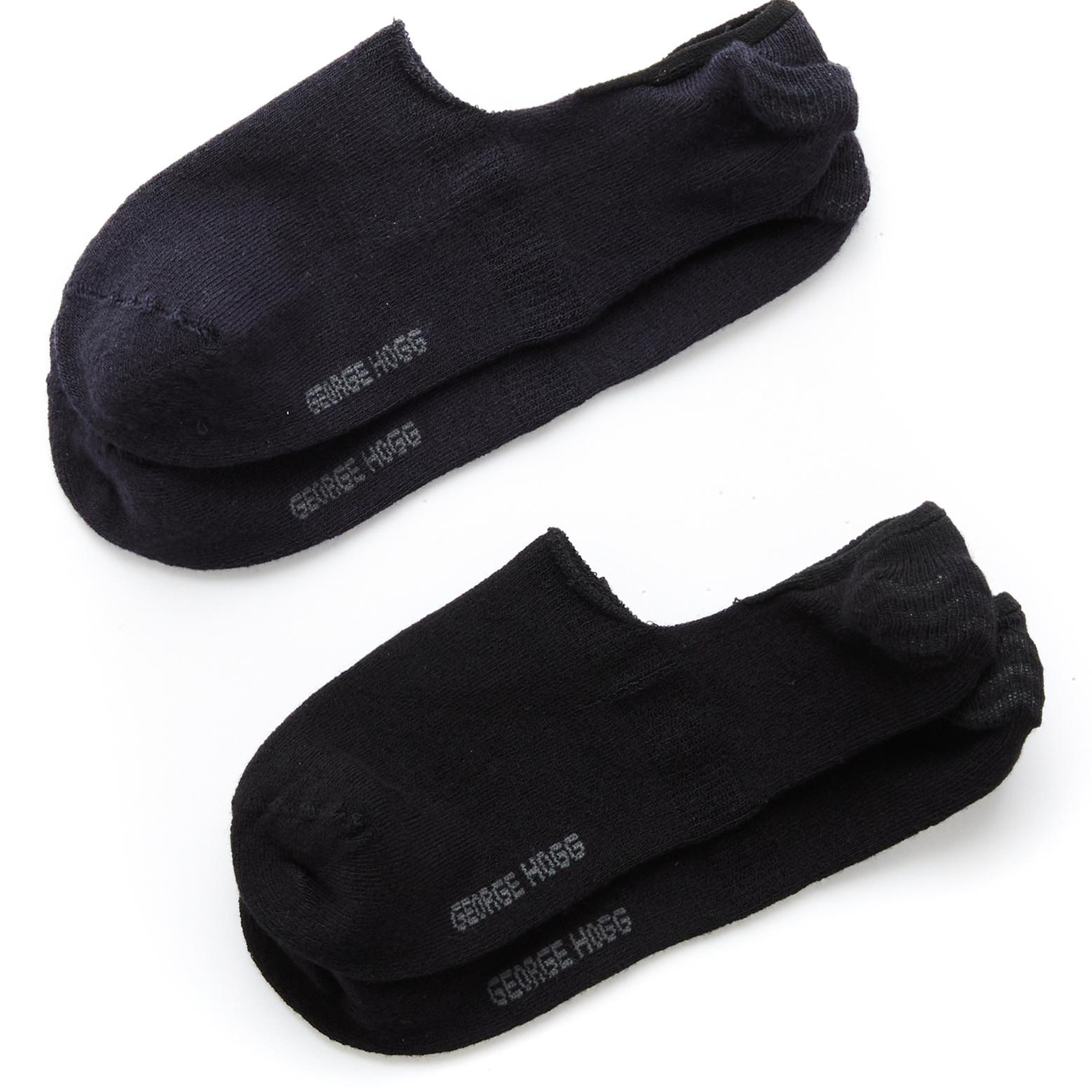 George Hogg Erkek Siyah Lacivert 2li Bambu Çorap Seti