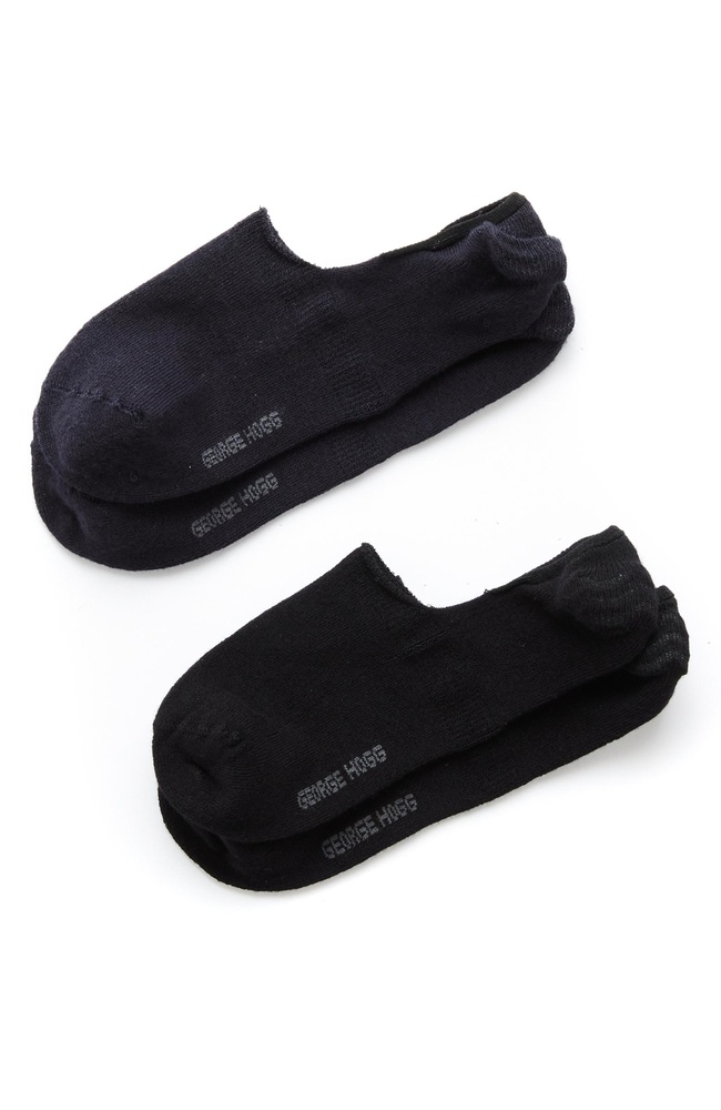  George Hogg Erkek Siyah Lacivert 2li Bambu Çorap Seti