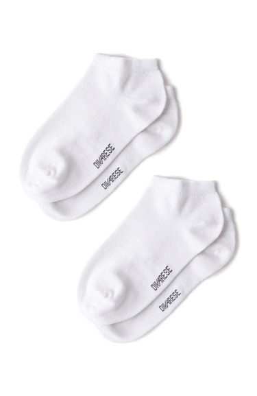  Divarese Kadın Beyaz 2li Bambu Çorap Seti