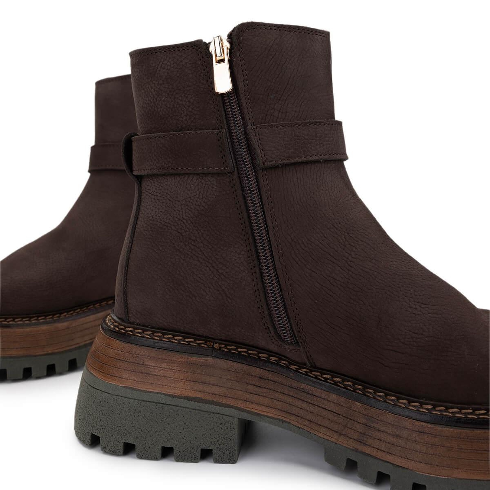 Tamer Tanca Kadın Hakiki Deri Kahverengi Nubuk Casual Bot