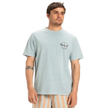  Quiksilver Nd Wake Up World Erkek Gri Tişört