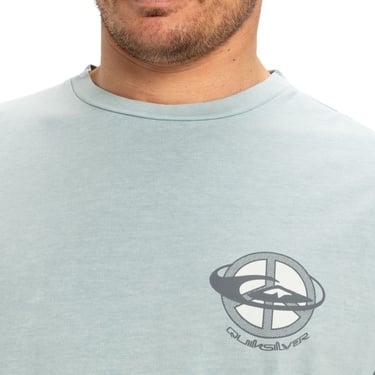  Quiksilver Nd Wake Up World Erkek Gri Tişört