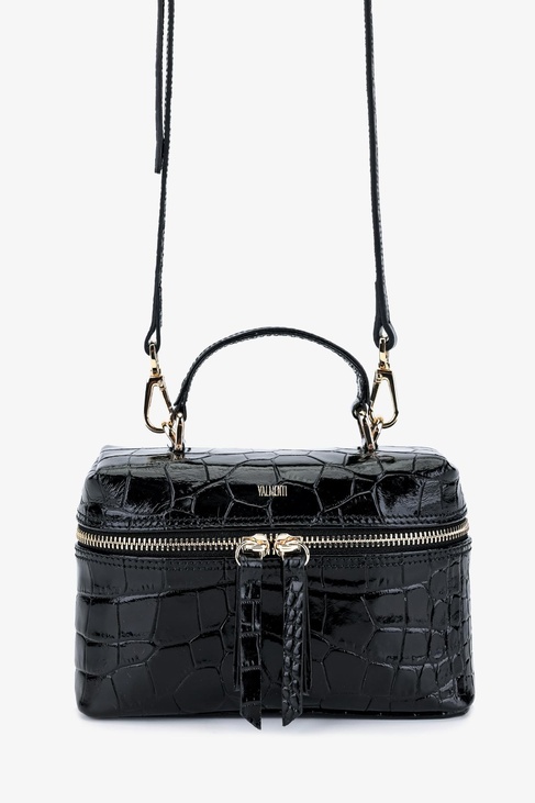  Valmenti Kadın Hakiki Deri Siyah Postacı Çanta