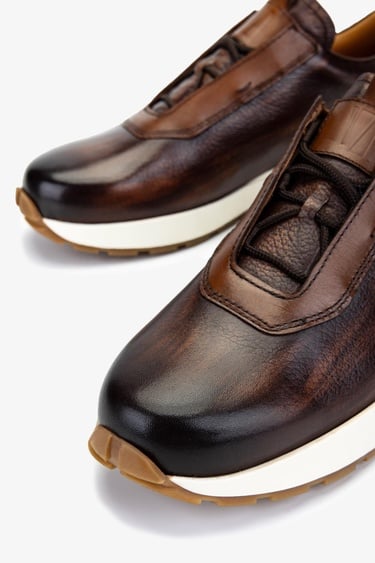  Valmenti Erkek Hakiki Deri Taba Sneakers & Spor Ayakkabı