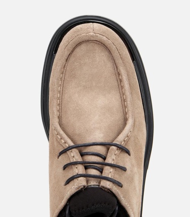  Erkek Süet Deri Vizon Yüksek Topuklu Günlük Ayakkabı