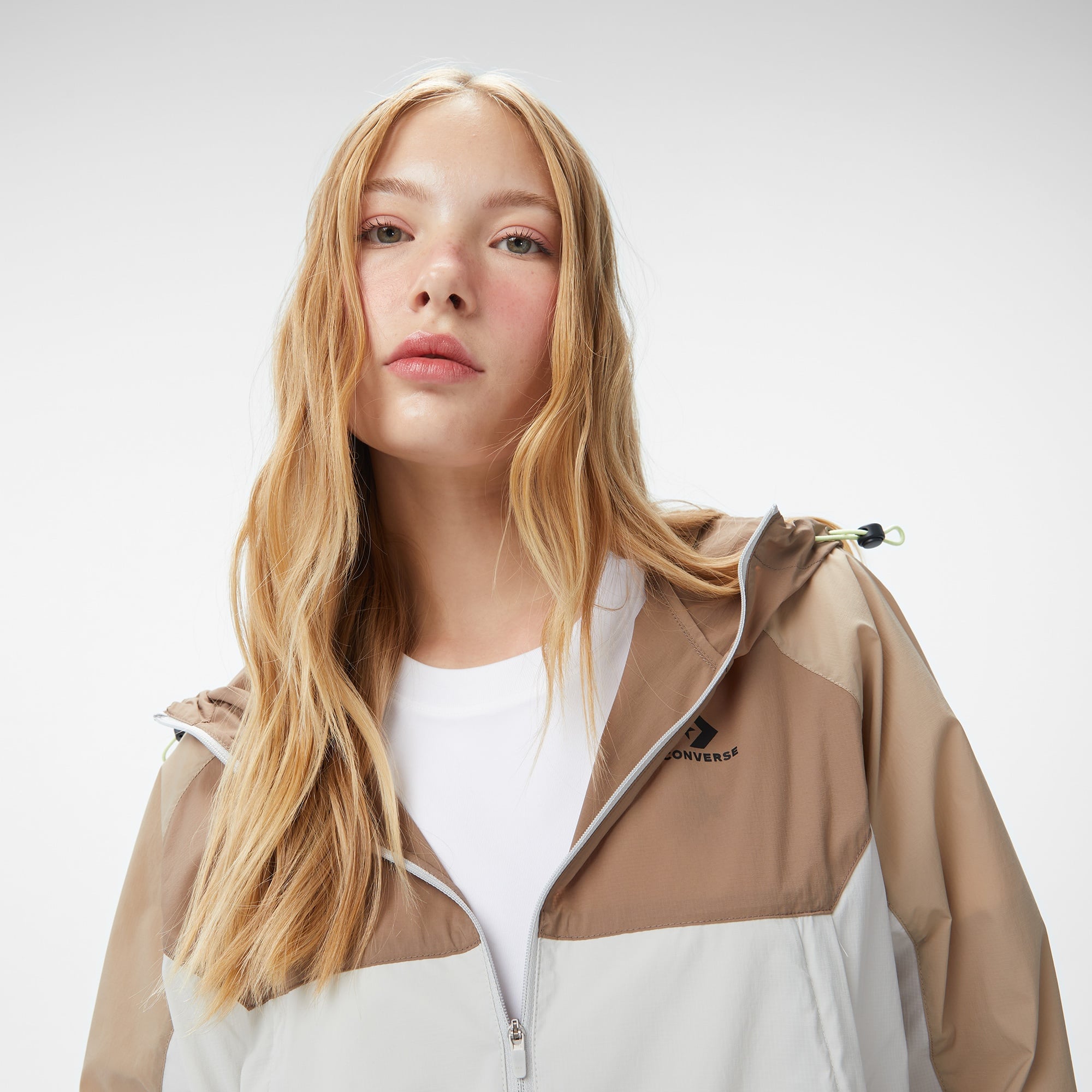 Converse Lightweight Windbreaker Kadın Kahverengi Ceket