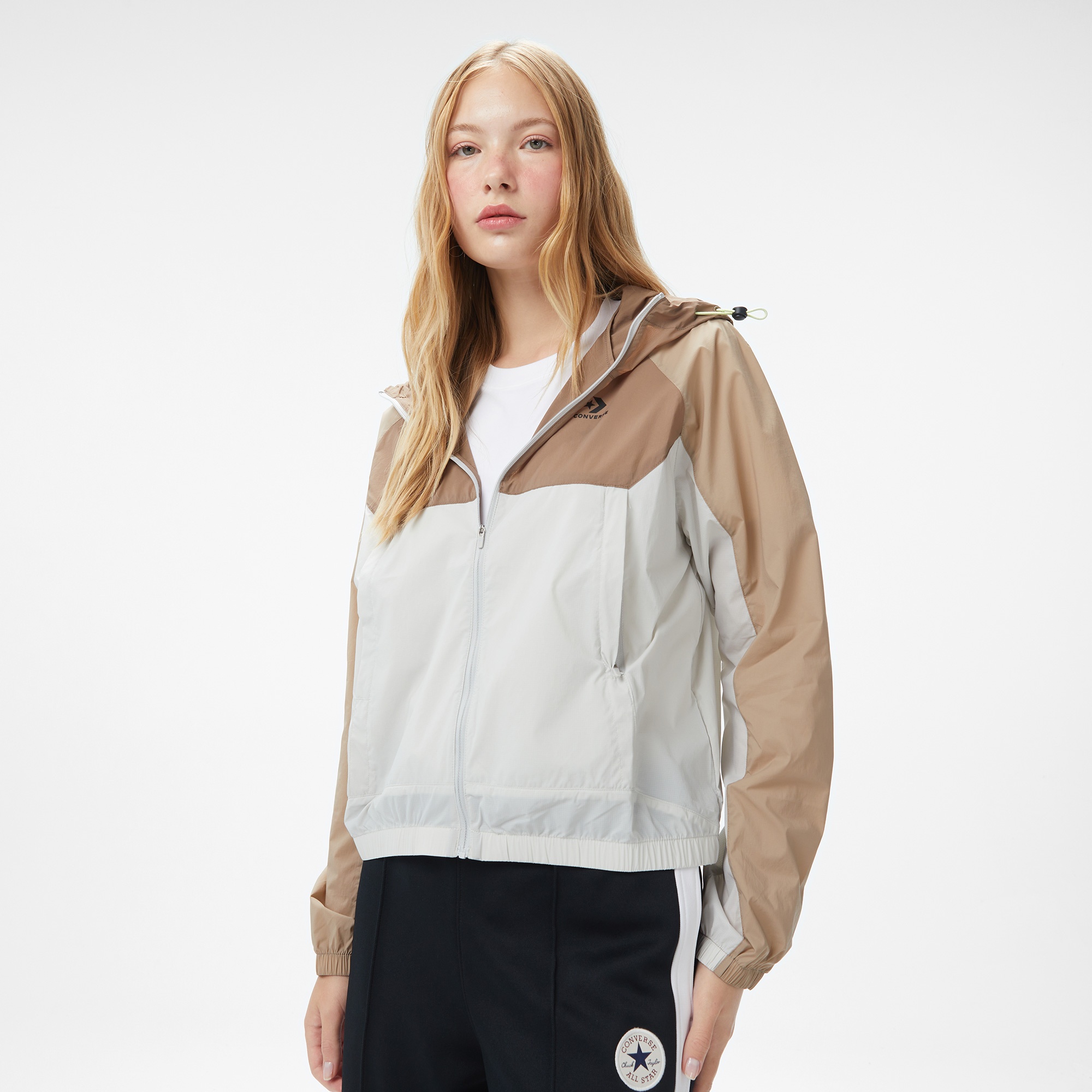 Converse Lightweight Windbreaker Kadın Kahverengi Ceket