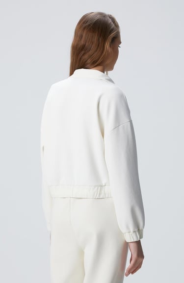  Network Kadın Kırık Beyaz Çıtçıt Detaylı Sweatshirt