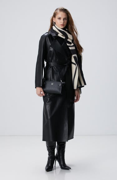  Network Kadın Siyah Desenli Çanta