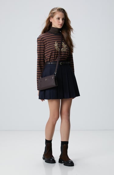  Network Kadın Bordo Desenli Çanta