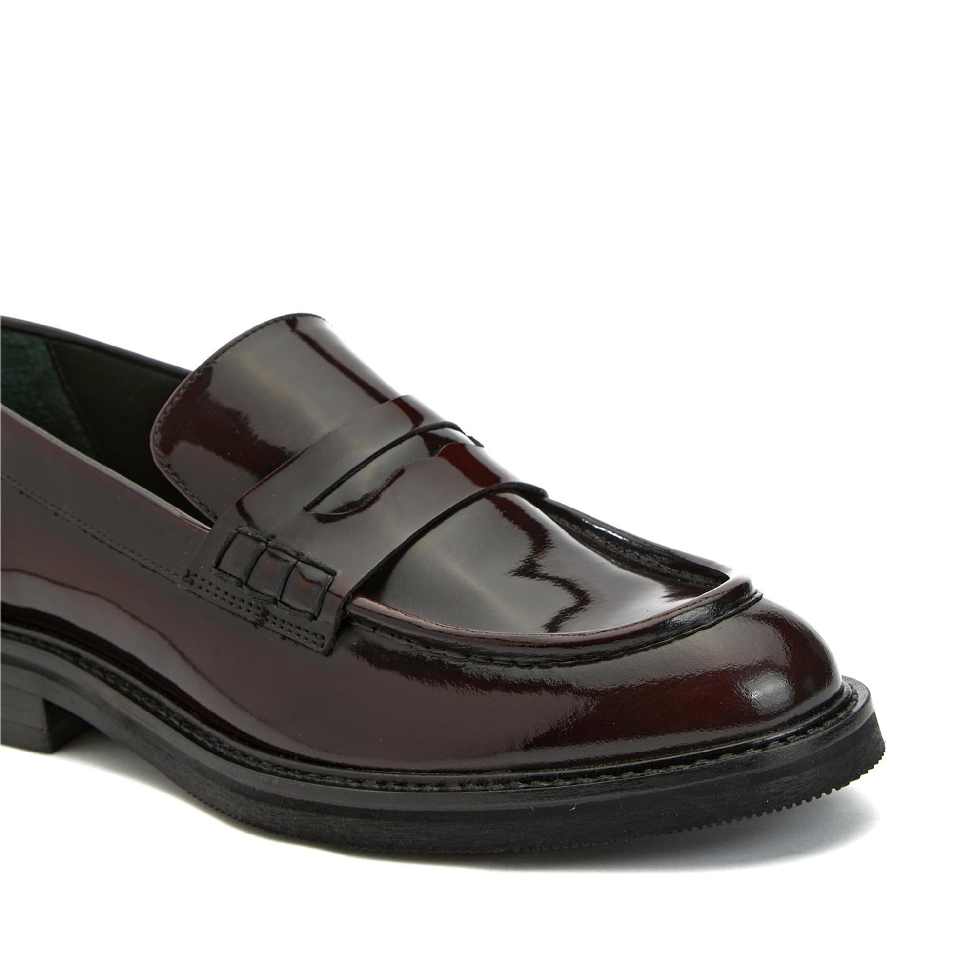 Network Kadın Bordo Açma Deri Loafer