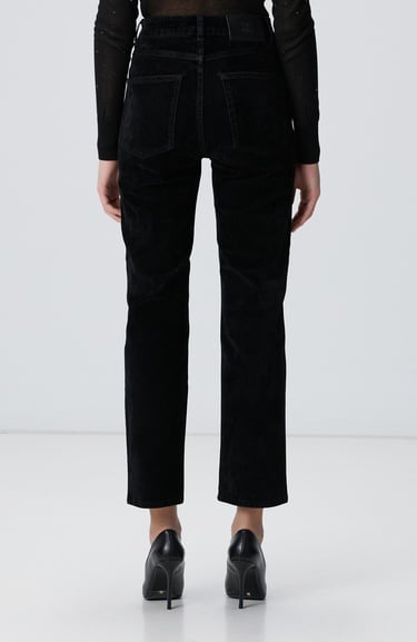  Network Kadın Siyah Kadife Denim Pantolon