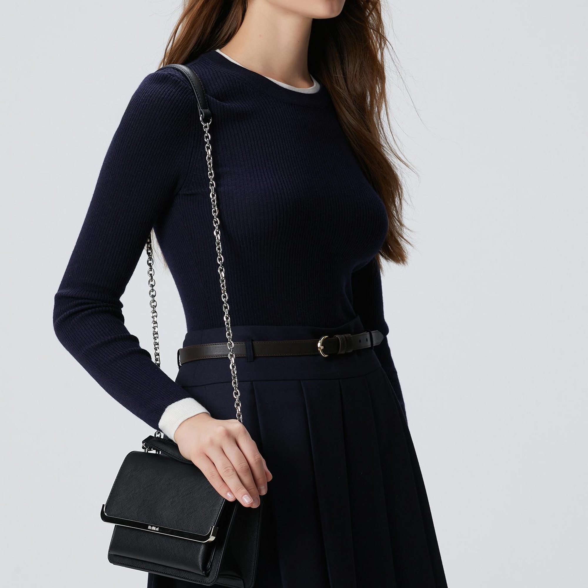 Network Kadın Siyah Desenli Çanta