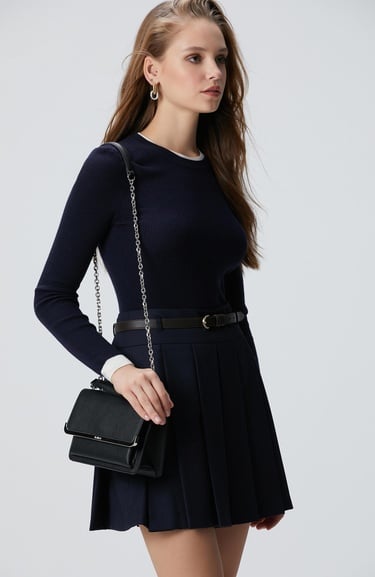  Network Kadın Siyah Desenli Çanta