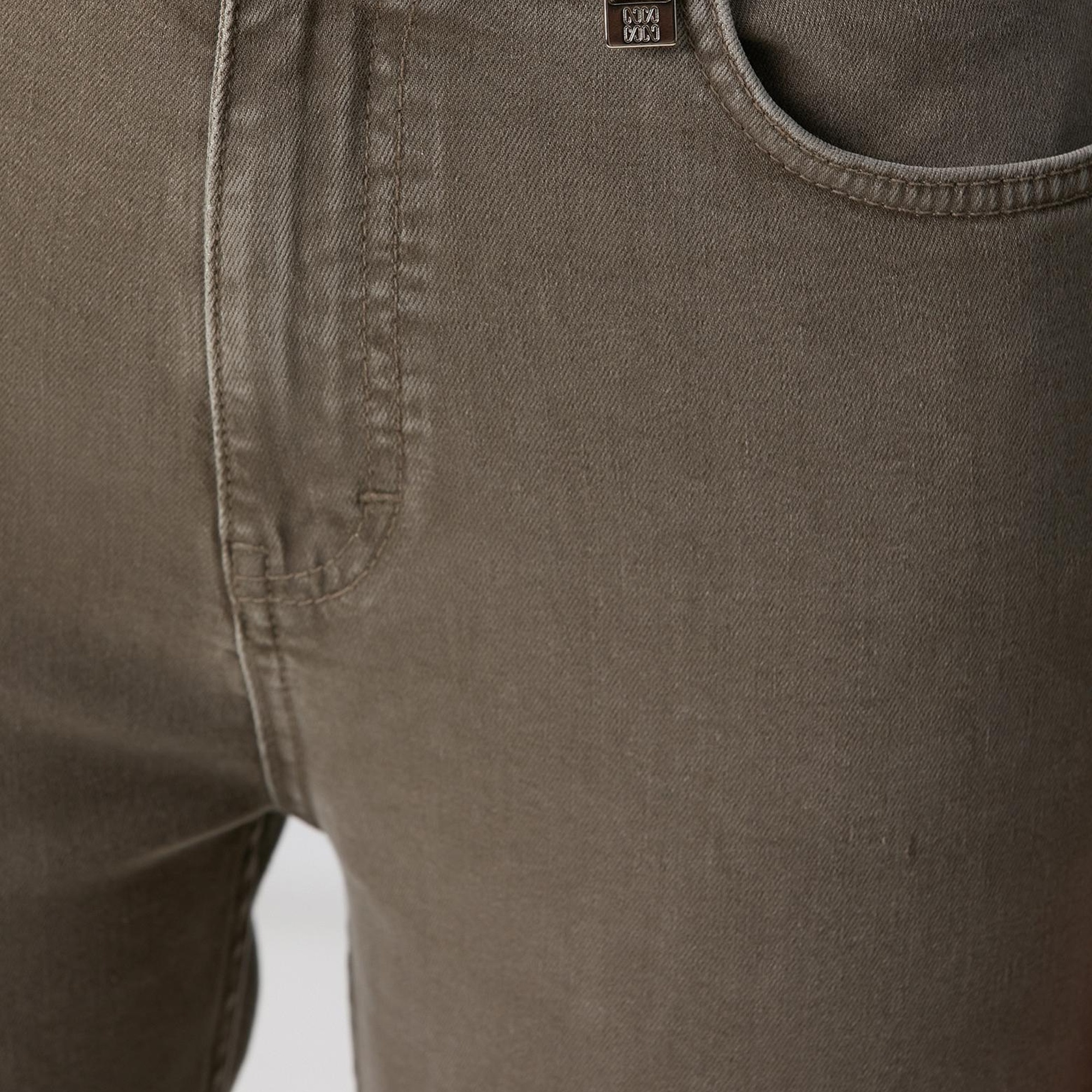 Network Kadın Haki Denim Pantolon