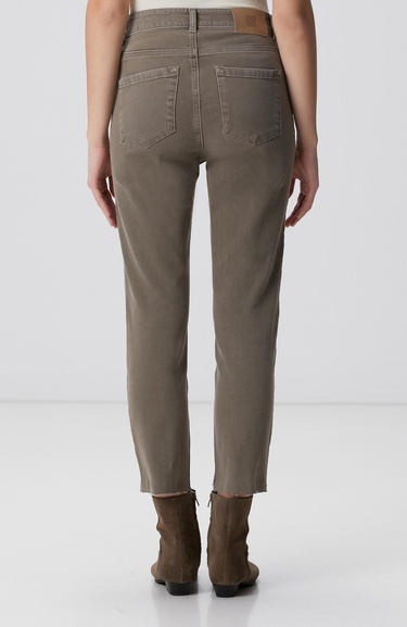  Network Kadın Haki Denim Pantolon