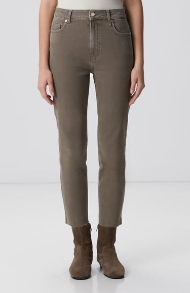  Network Kadın Haki Denim Pantolon