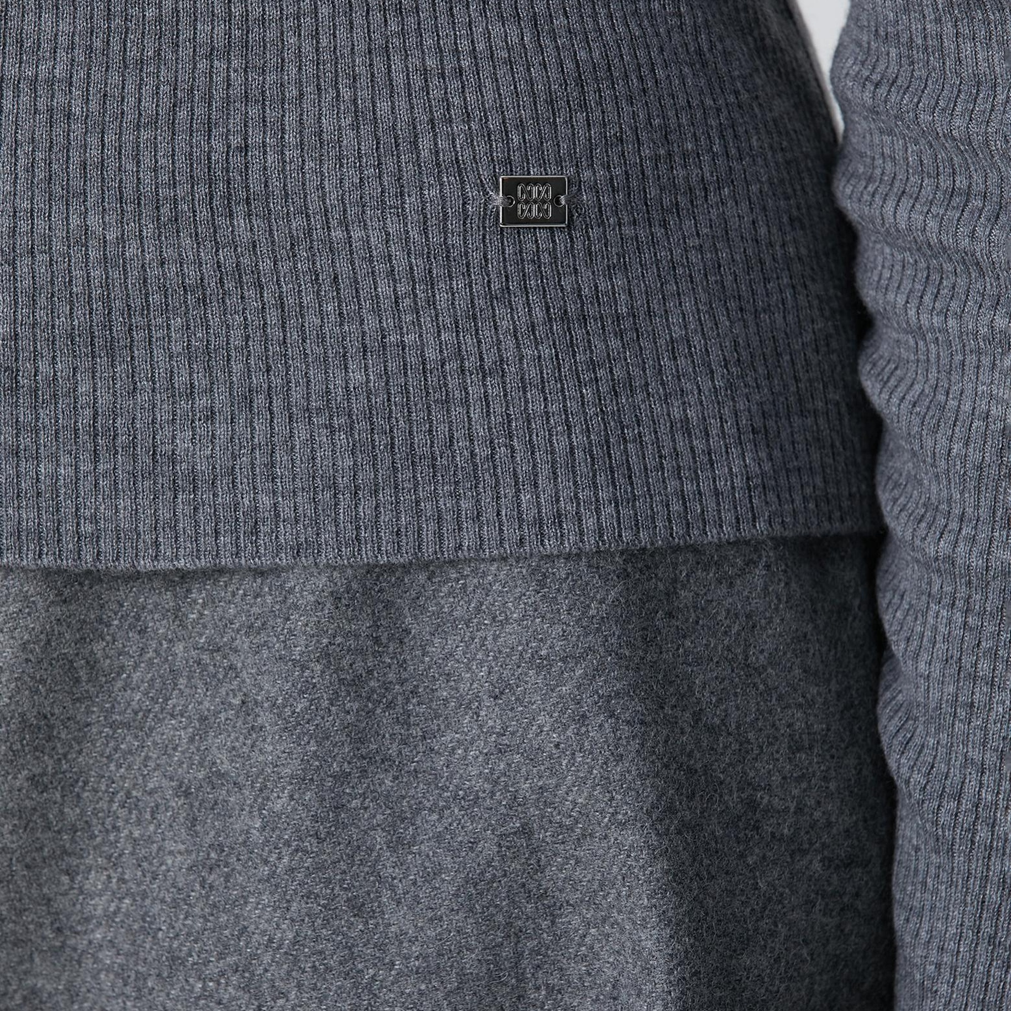 Network Kadın Gri Melanj Kazak